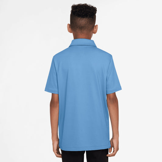 Nike Boy's Dri-FIT Tour Polo Solid - Blue - FV0299-489