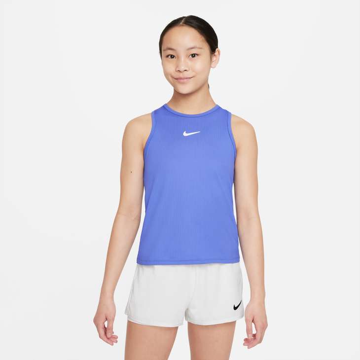 Nike Girl's NikeCourt Dri-FIT Victory Tank - Sapphire - CV7573-500