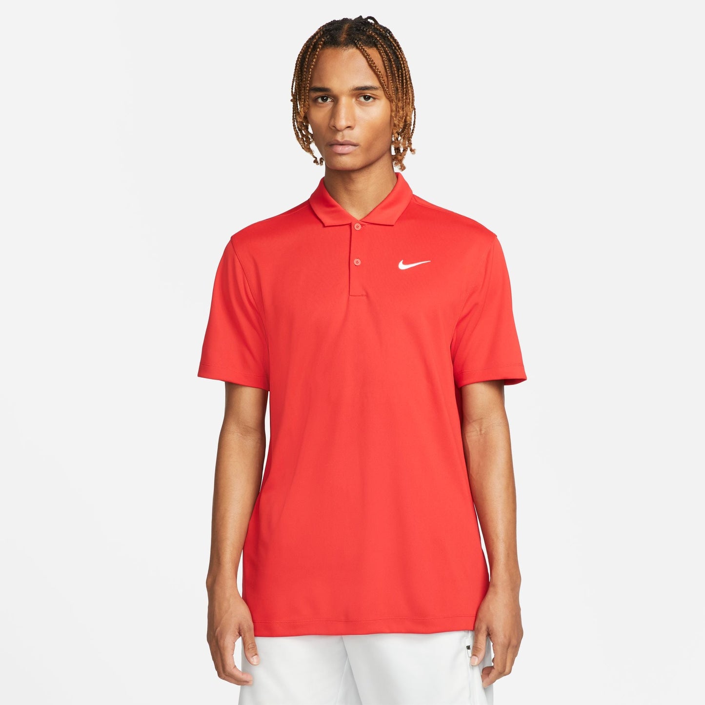 Nike Men's NikeCourt Dri-FIT Polo Solid - Red - DH0857-657