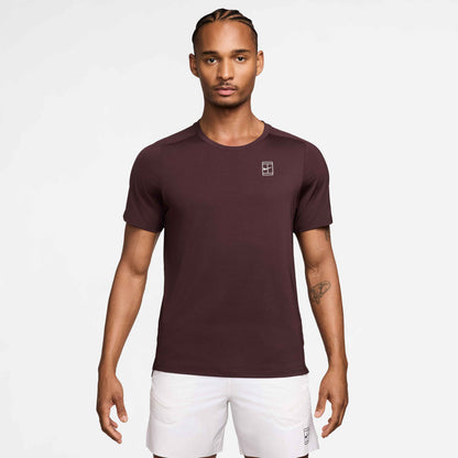 Nike Men's NikeCourt Dri-FIT Advantage Top - Burgundy - FZ6910-652