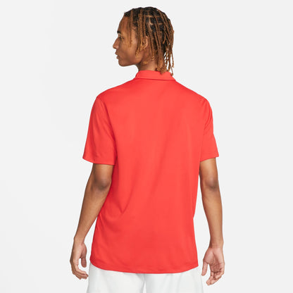Nike Men's NikeCourt Dri-FIT Polo Solid - Red - DH0857-657