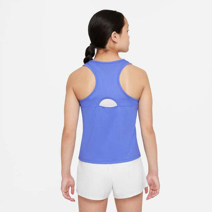 Nike Girl's NikeCourt Dri-FIT Victory Tank - Sapphire - CV7573-500