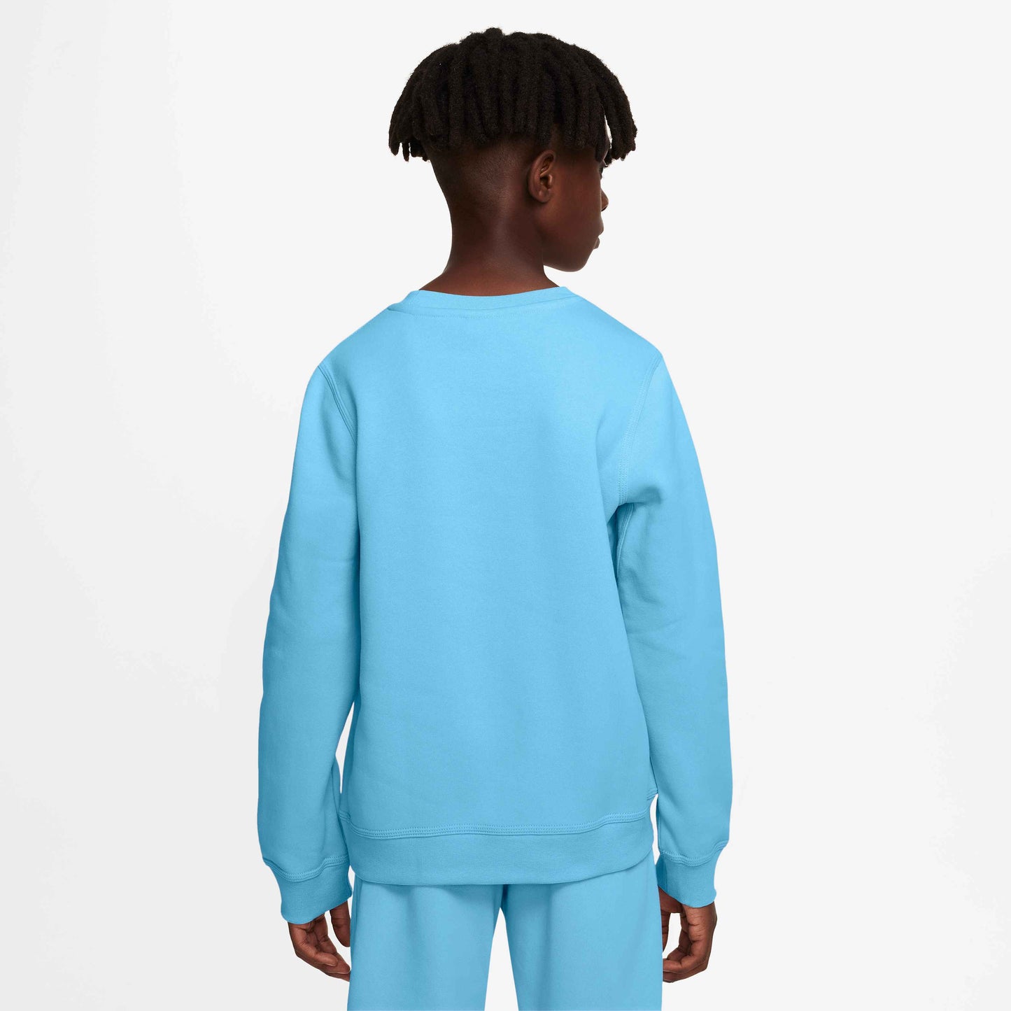 Nike Boy's Sportswear Club Crew - Aquarius Blue White - DX5081-407