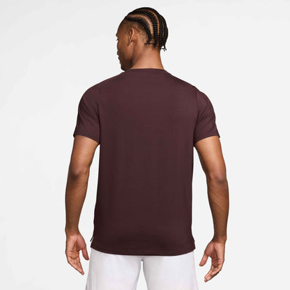 Nike Men's NikeCourt Dri-FIT Advantage Top - Burgundy - FZ6910-652