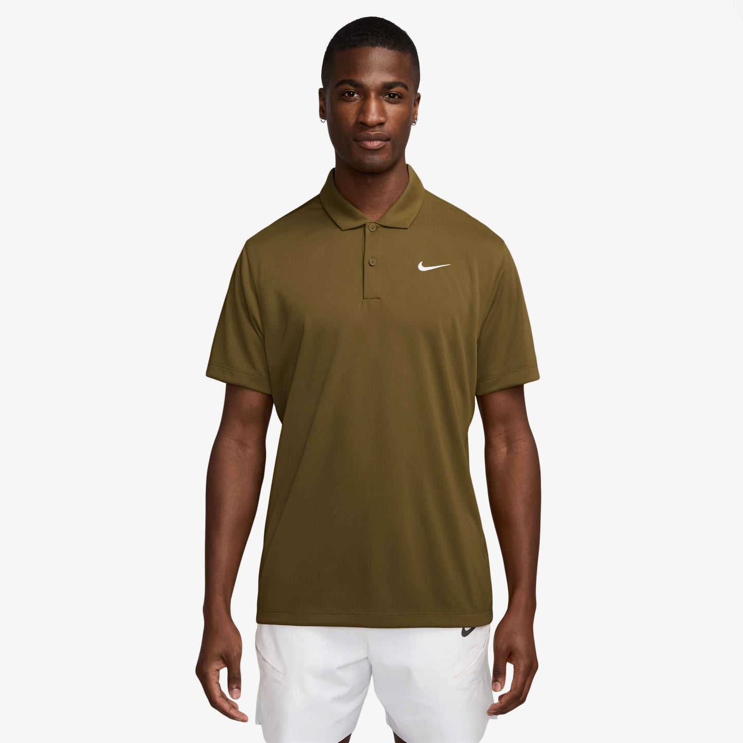 Nike Men's NikeCourt Dri-FIT Polo Solid - Olive - DH0857-368