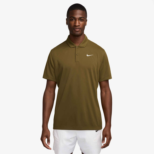 Nike Men's NikeCourt Dri-FIT Polo Solid - Olive - DH0857-368