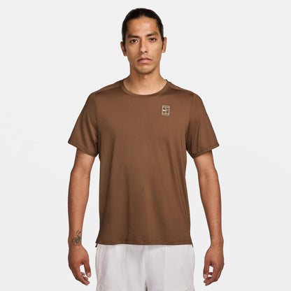 Nike Men's NikeCourt Dri-FIT Advantage Top - British Tan - FZ6910-281