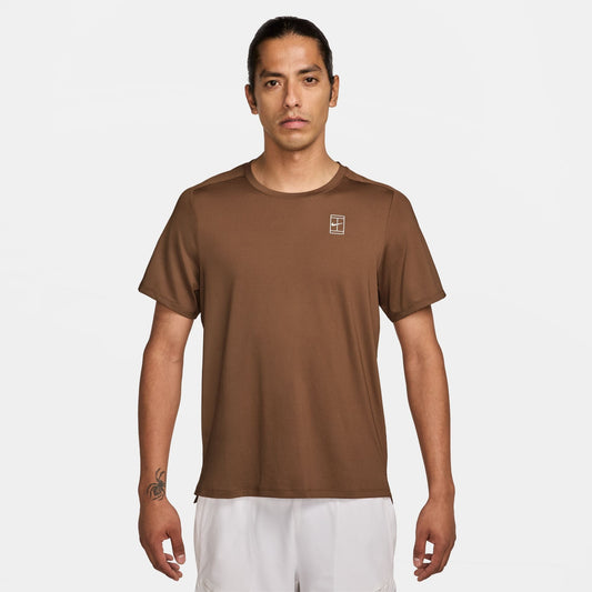 Nike Men's NikeCourt Dri-FIT Advantage Top - British Tan - FZ6910-281