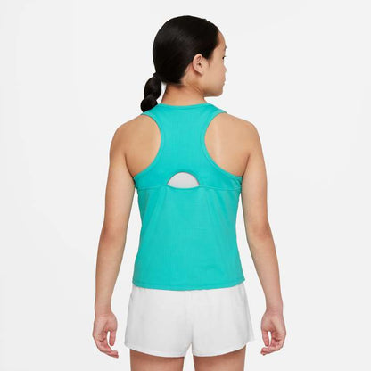 Nike Girl's NikeCourt Dri-FIT Victory Tank - Washed Teal - CV7573-392
