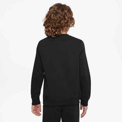 Nike Boy's Sportswear Club Crew - Black - DX5081-010