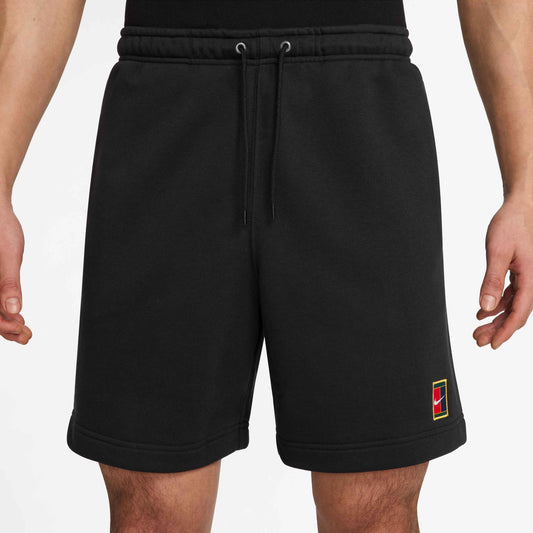 Nike Men's NikeCourt Dri-FIT Heritage Fleece Short - Black - HM6768-010