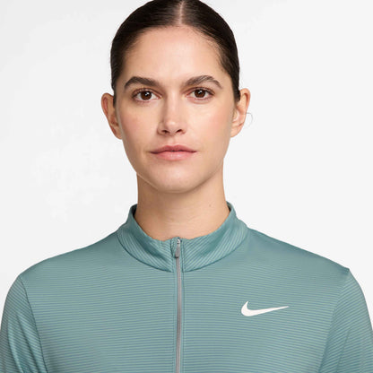Nike Women's Dri-FIT Victory Half Zip Top - Cannon Blue - HF6586-017