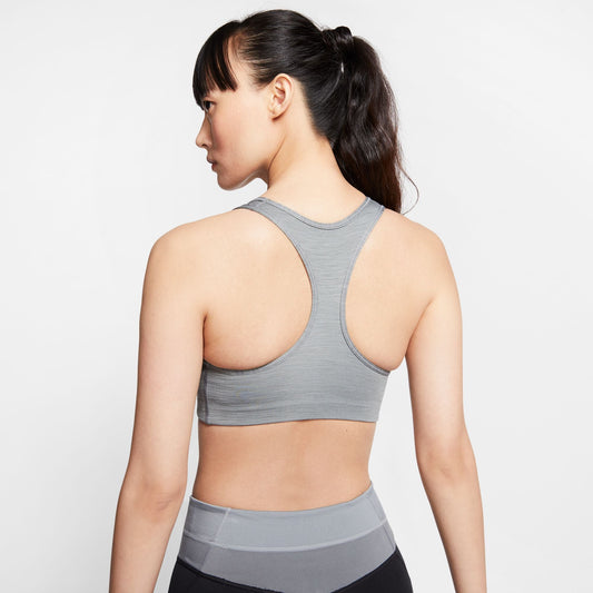 Nike Swoosh Women's Medium-Support Bra - Smoke Grey Htr Black - BV3636-084