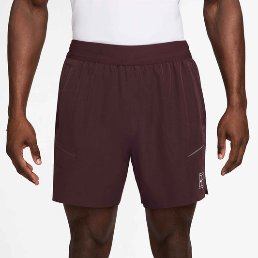 Nike Men's NikeCourt Dri-FIT Advantage 6in Short - Burgundy - FZ6913-652