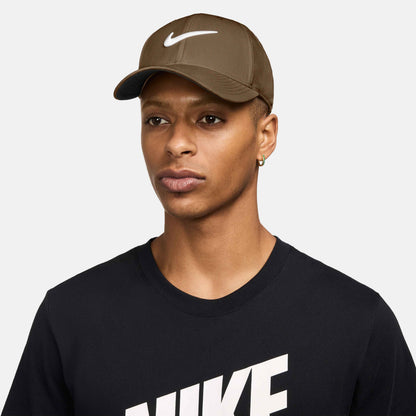 Nike Dri-FIT Club Structured Swoosh Cap - Mosswood Brown White - FB5625-235
