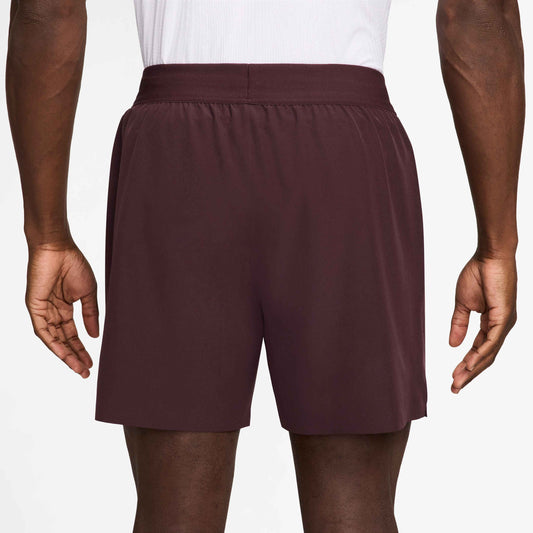 Nike Men's NikeCourt Dri-FIT Advantage 6in Short - Burgundy - FZ6913-652