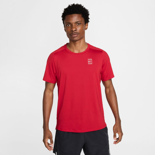 NikeCourt Advantage Men's Dri-FIT Tennis Top - Red - FZ6910-687