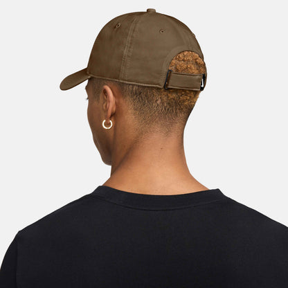 Nike Dri-FIT Club Structured Swoosh Cap - Mosswood Brown White - FB5625-235