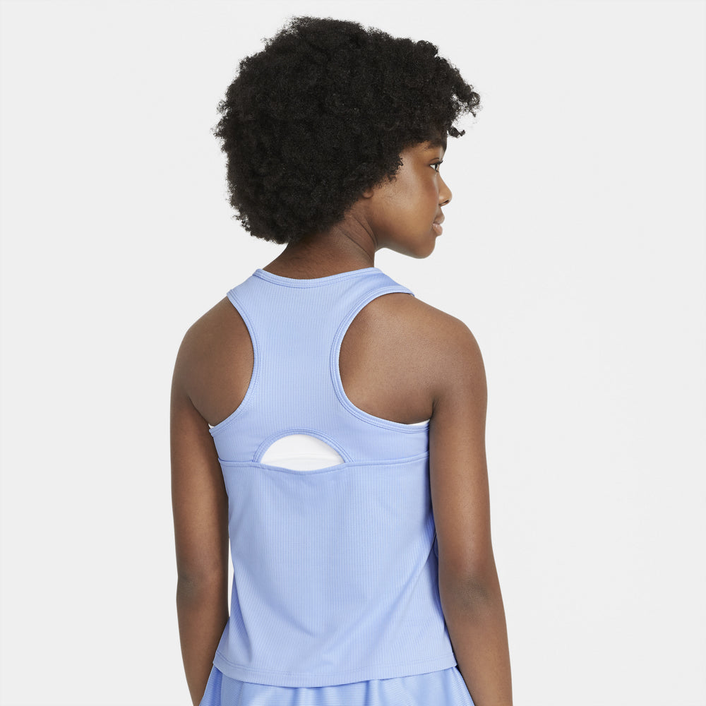 Nike Girl's NikeCourt Dri-FIT Victory Tank - Aluminum - CV7573-468