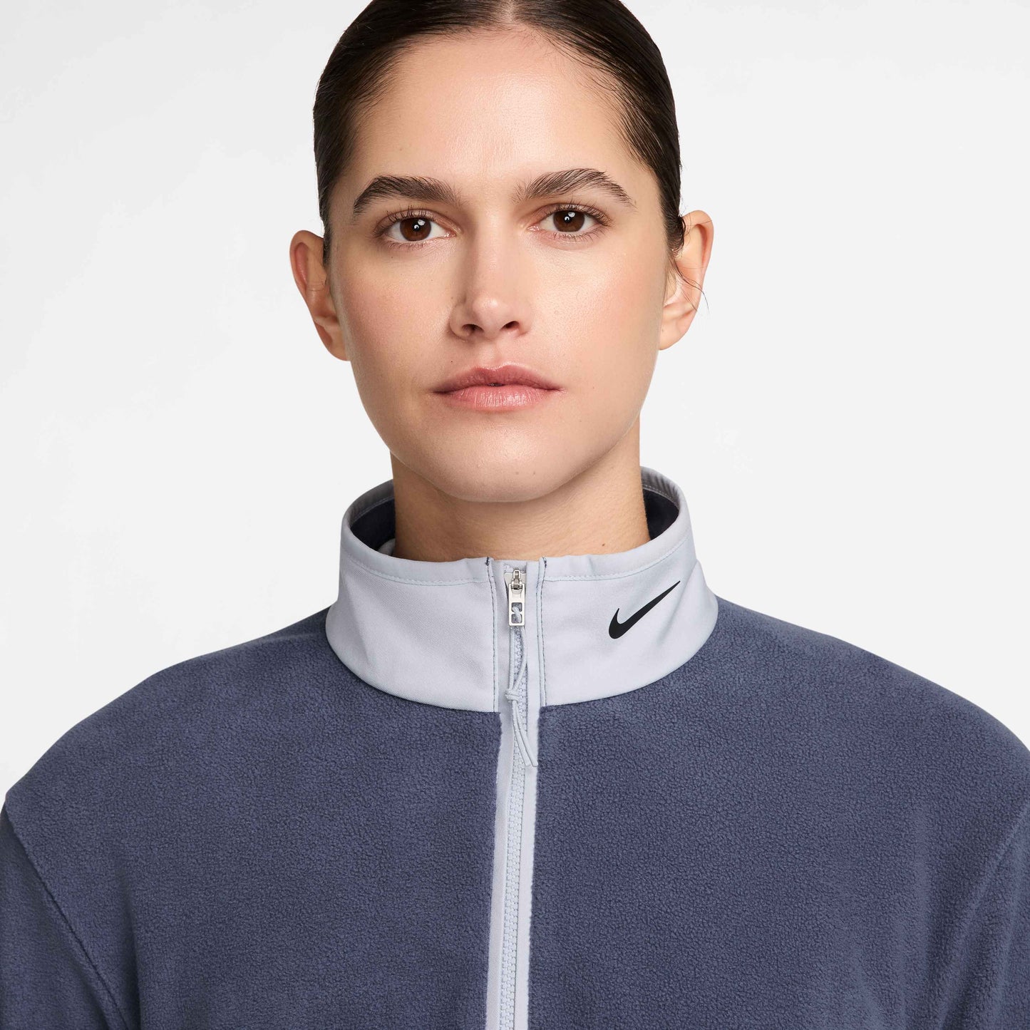 Nike Therma-FIT Victory Women's Long Sleeve 1/2 Zip Top - Sanded Purple Ghost Black - DA3236-508
