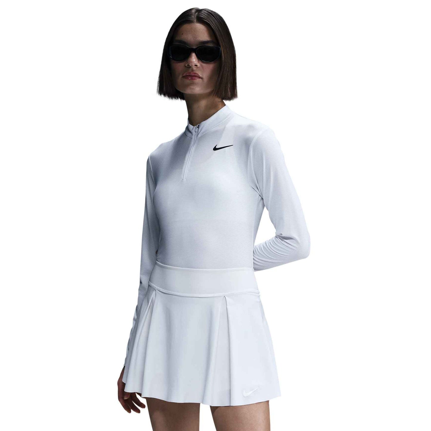 Nike Women's Dri-FIT Victory Half Zip Top - White - HF6586-100