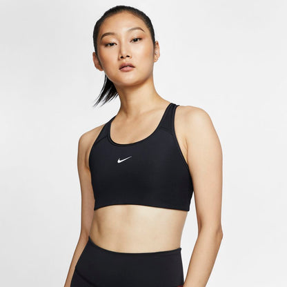 Nike Swoosh Women's Medium-Support Bra - Black - BV3636-010
