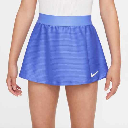 Nike Girl's NikeCourt Dri-FIT Victory Flouncy Skirt - Sapphire - CV7575-500