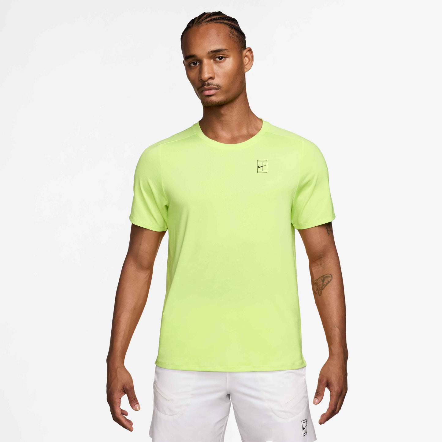 Nike Men's NikeCourt Dri-FIT Advantage Top - Lemon Twist - FZ6910-736