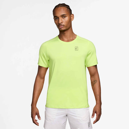 Nike Men's NikeCourt Dri-FIT Advantage Top - Lemon Twist - FZ6910-736