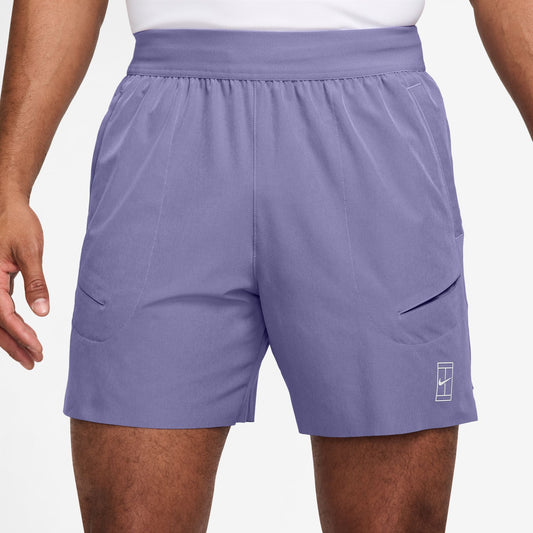 Nike Men's NikeCourt Dri-FIT Advantage 6in Short - Dusty Amethyst - FZ6913-527