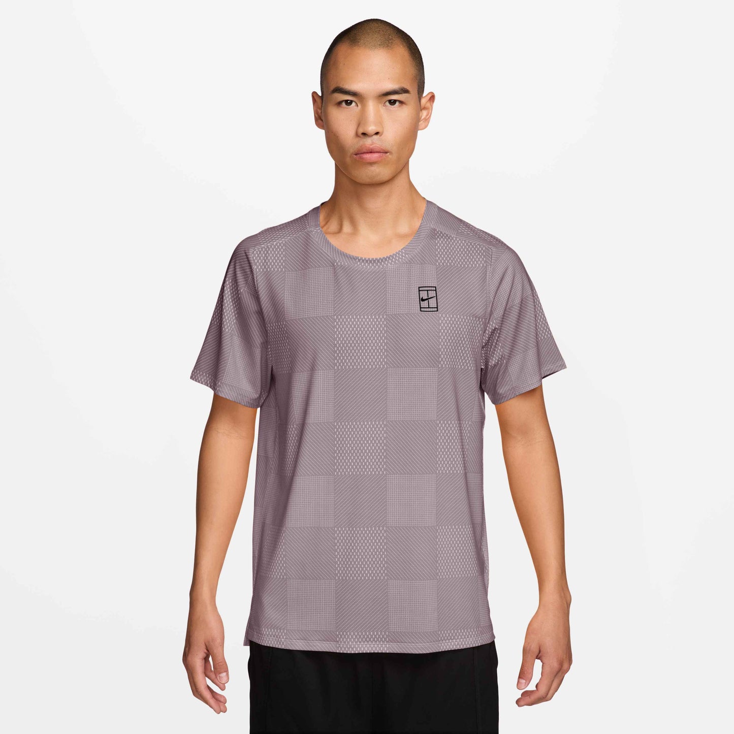 Nike Men's NikeCourt Dri-FIT Advantage Top Print - Violet - IB1064-226