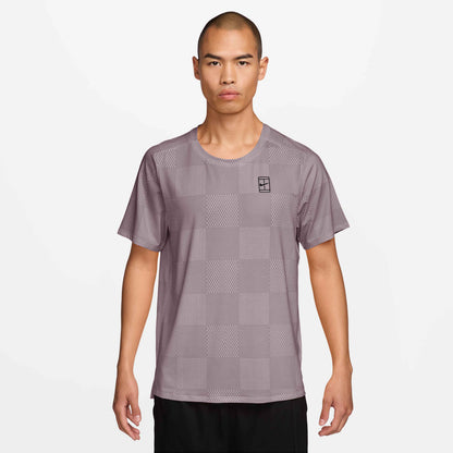 Nike Men's NikeCourt Dri-FIT Advantage Top Print - Violet - IB1064-226