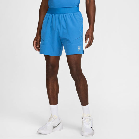 NikeCourt Advantage Men's Dri-FIT 6" Tennis Shorts - Blue - FZ6913-402