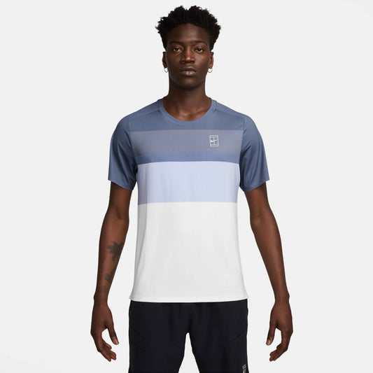 Nike Men's NikeCourt Dri-FIT Advantage Top Print - World Indigo - FZ9845-499