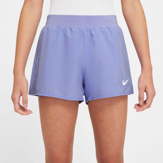 Nike Girl's NikeCourt Dri-FIT Victory Short - Lime Glow - DB5612-345