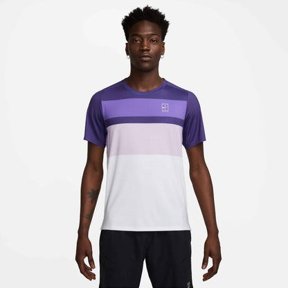 Nike Men's NikeCourt Dri-FIT Advantage Top Print - Purple - FZ9845-507