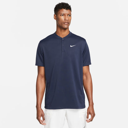 NikeCourt Dri-FIT Men's Tennis Blade Polo - Obsidian - DJ4167-451