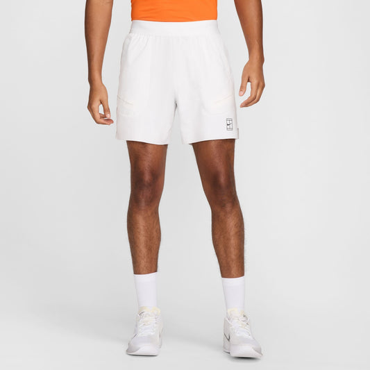 NikeCourt Advantage Men's Dri-FIT 6" Tennis Shorts - White - FZ6913-100