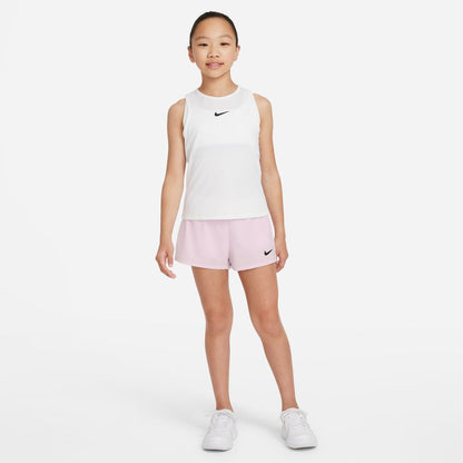 Nike Girl's NikeCourt Dri-FIT Victory Short - Lime Glow - DB5612-345