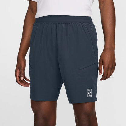 NikeCourt Advantage Men's Dri-FIT 8" Tennis Shorts - Armory Navy White - FZ9322-478