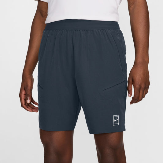 NikeCourt Advantage Men's Dri-FIT 8" Tennis Shorts - Armory Navy White - FZ9322-478