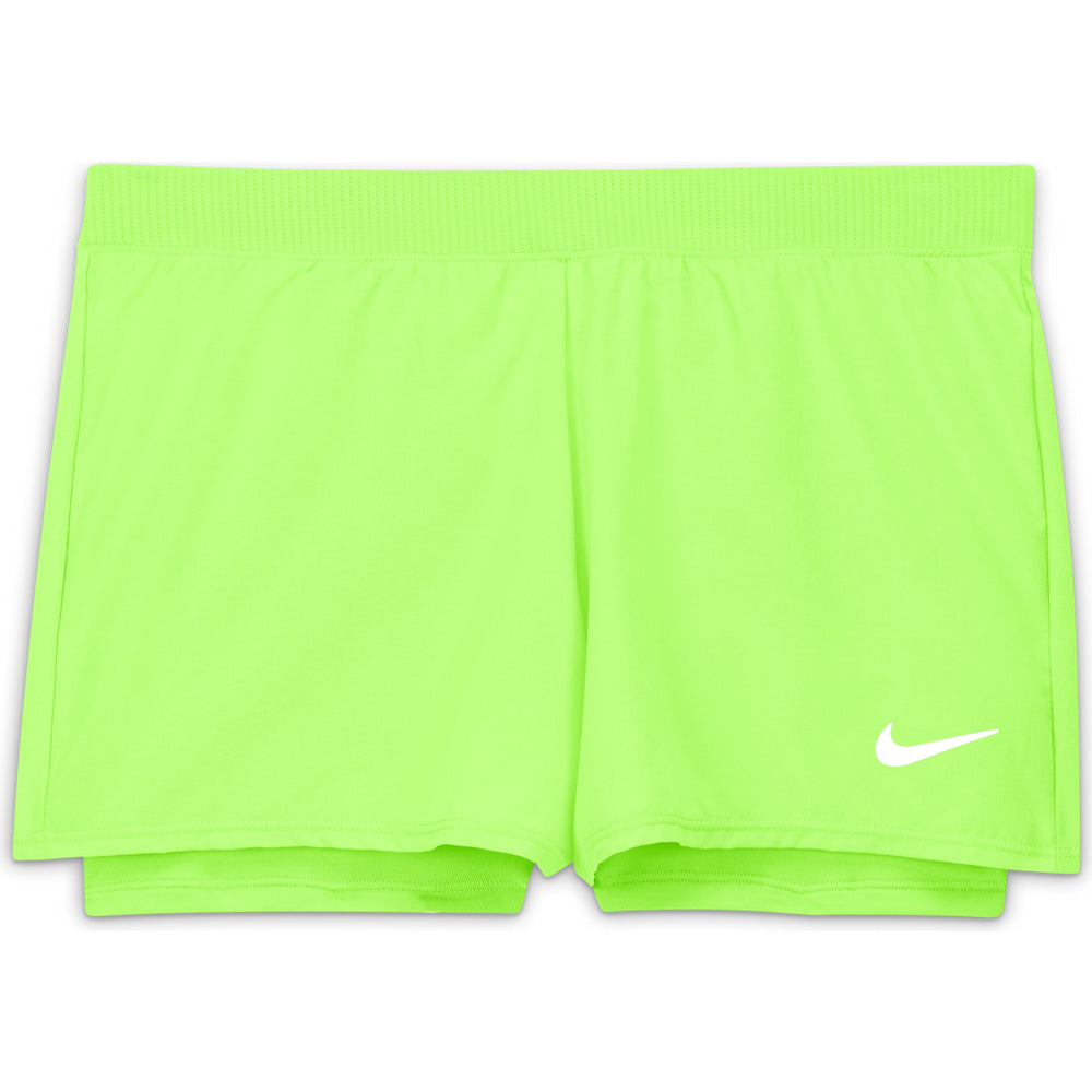 Nike Girl's NikeCourt Dri-FIT Victory Short - Lime Glow - DB5612-345