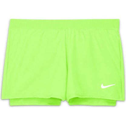 Nike Girl's NikeCourt Dri-FIT Victory Short - Lime Glow - DB5612-345
