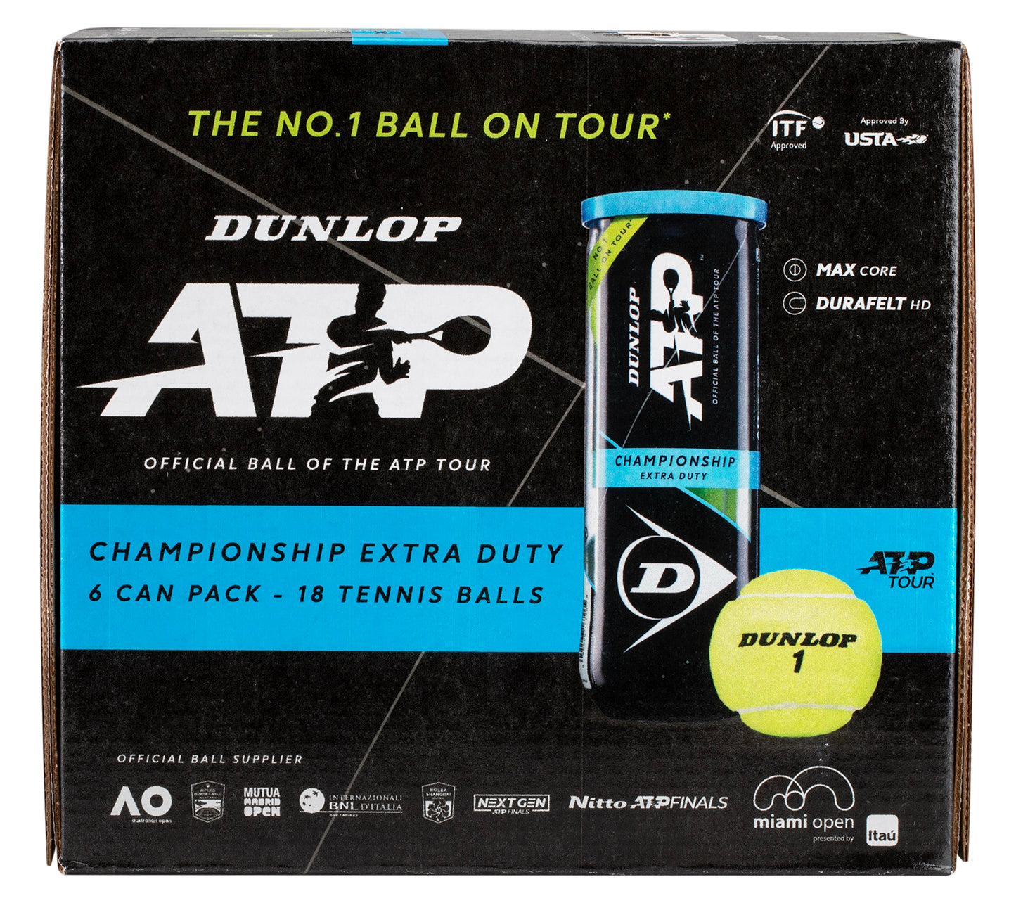 Dunlop ATP Championship Extra Duty Ball (6x3B)