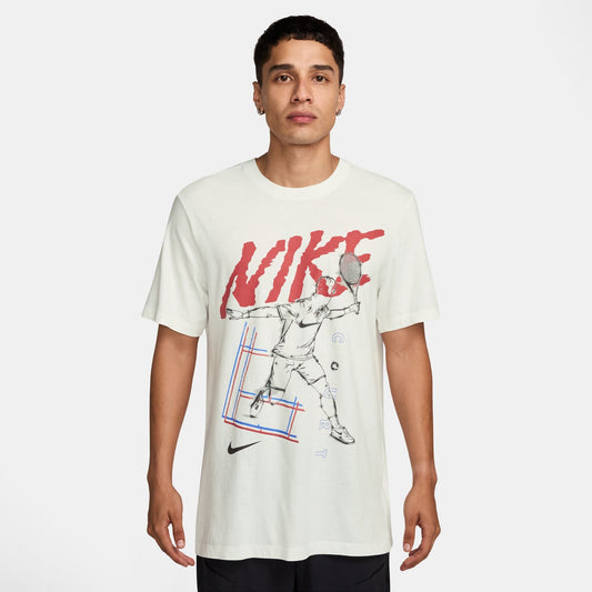 Nike Men's NikeCourt Tee Oc - Summit White - HJ3454-121