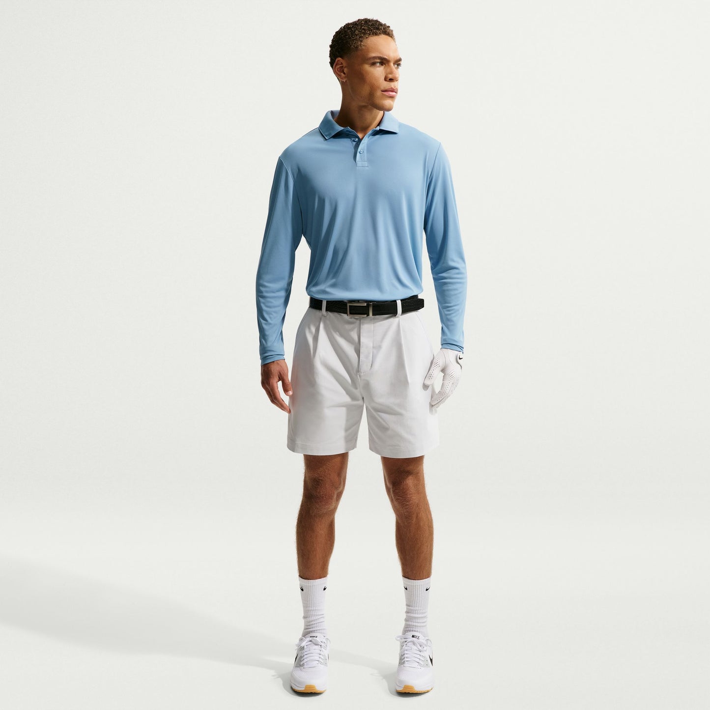 Nike Men's Dri-FIT Par Polo Long Sleeve - Work Blue - IQ7062-486