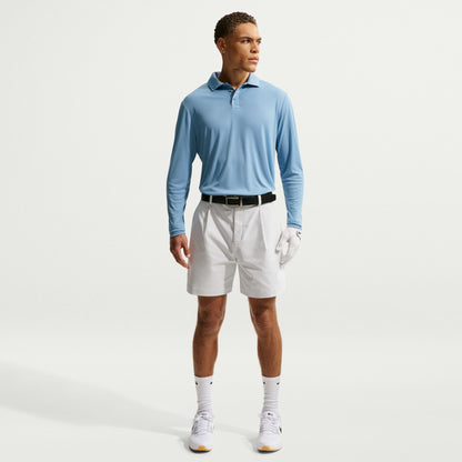 Nike Men's Dri-FIT Par Polo Long Sleeve - Work Blue - IQ7062-486