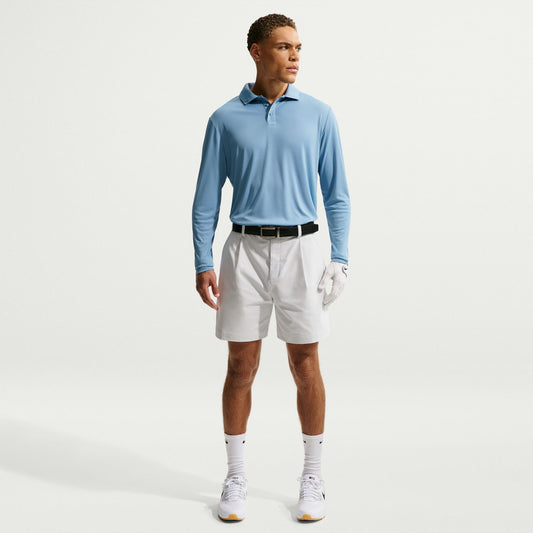 Nike Men's Dri-FIT Par Polo Long Sleeve - Work Blue - IQ7062-486
