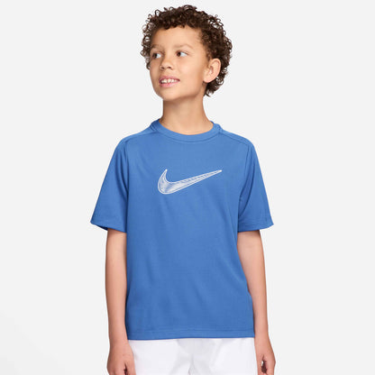 Nike Boy's Dri-FIT Multi Short Sleeve Top Hbr - University Blue - IF2430-412