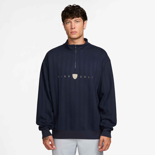 Nike Men's Therma-FIT 1 2 Zip Top Over Size - Navy - II0770-419